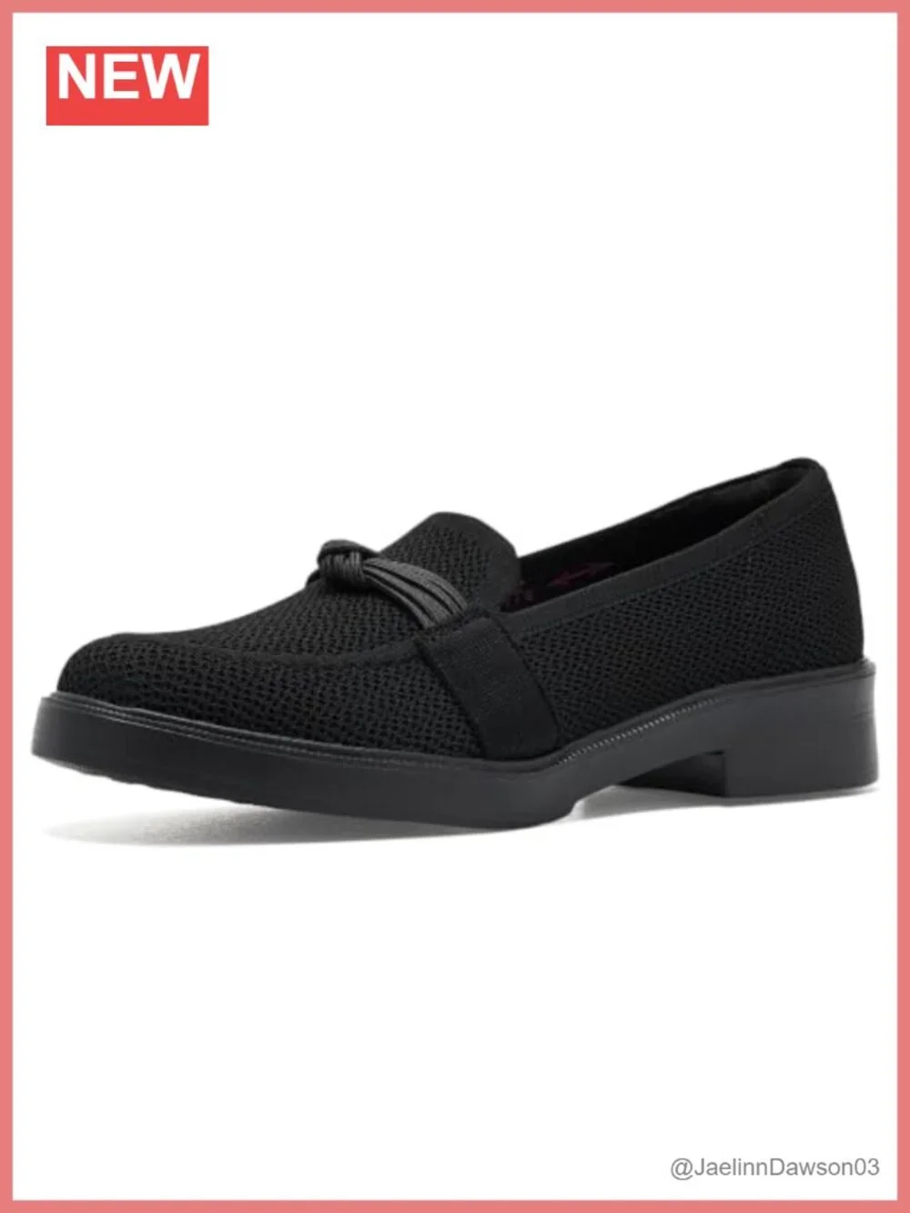 Stretch Fit Vegan Loafer with Knit Upper and Memory Foam Insole
